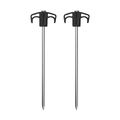 Комплект кілочків Naturehike NH21YW133 25 см чорні 2 шт (6927595782675) Вінниця - фото 1