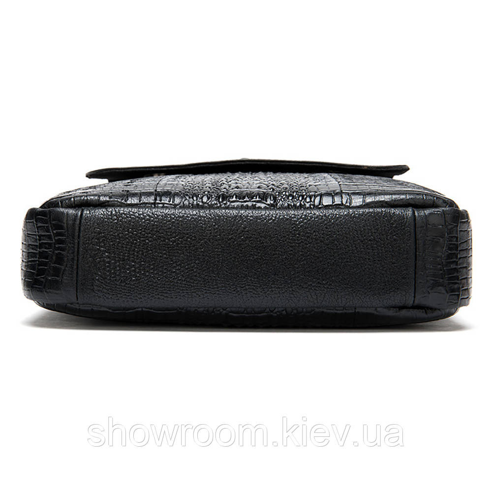Мужская кожаная сумка под рептилию Leather Collection (8857) Киев - изображение 12