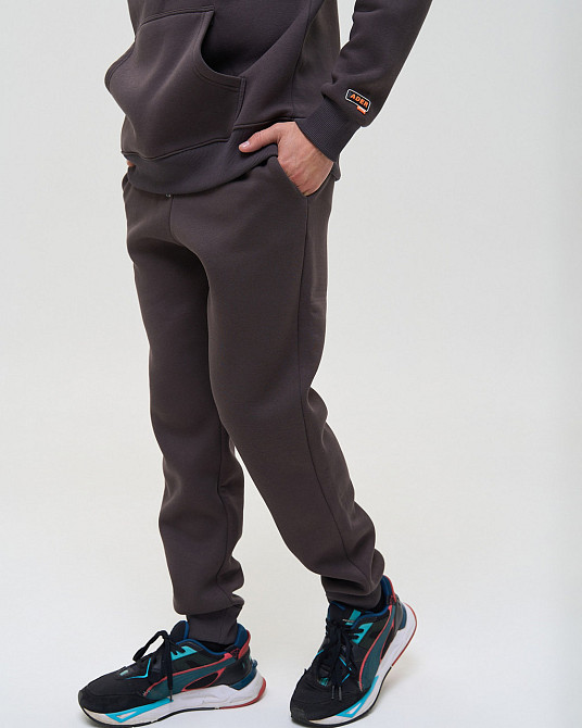 Чоловічий теплий костюм зі штанами та капюшоном — Байка тринитка Tom John 93424 L Київ - фото 4