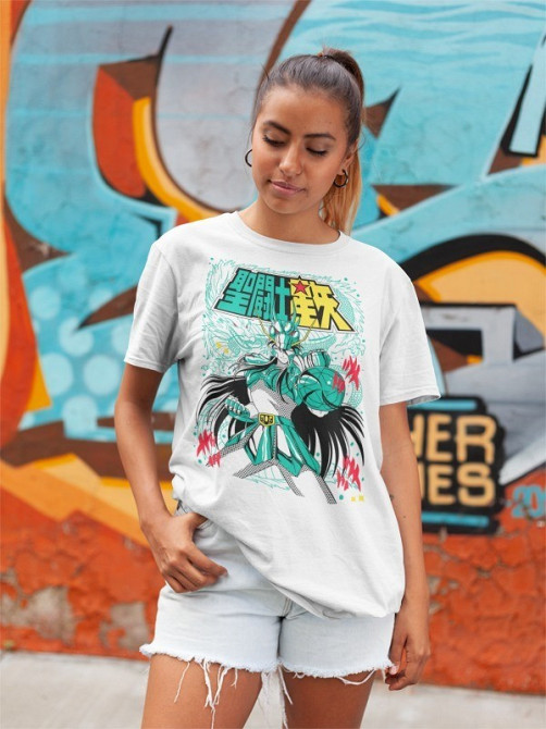 Футболка з аніме принтом Саінт Сеійа Аніме Косплай оверсайз (S/M/L) Чорний AnimeJ0118 Дніпро - фото 3