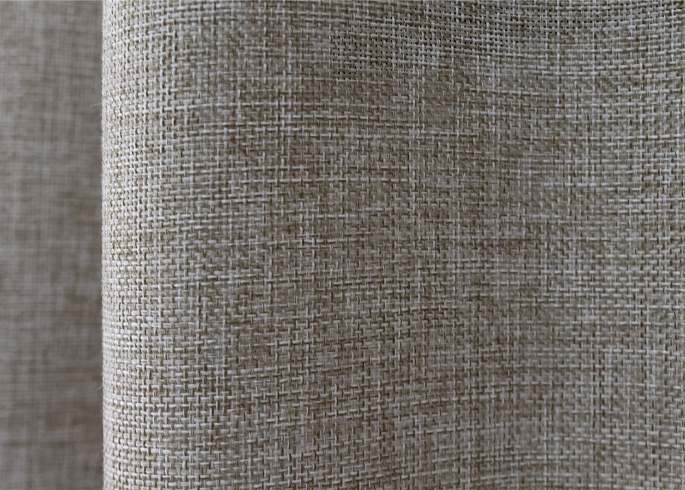 Комплект коротких штор VR-Textil Льон Мішковина № 113ш 130х170 см 2 шт Світло-кавовий (35-0116) Київ - фото 6