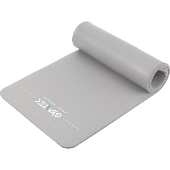 Коврик (мат) для фитнеса и йоги Gymtek NBR 1,5см серый Киев