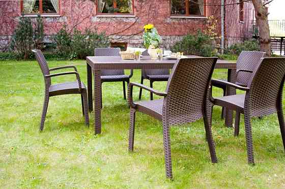 Стіл для саду пластиковий BICA Houston, коричневий Київ