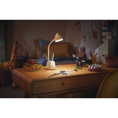 Настільна лампа Philips LED Reading Desk lamp Hat 4.5W, 3000/4000/5700K, 1800mAh (Lithium battery), білий (929003241007) Вінниця - фото 4