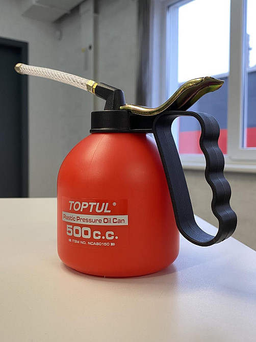 Маслянка важільна пластикова TOPTUL 500 мл гнучкий наконечник NCAB0150 Одеса - фото 4