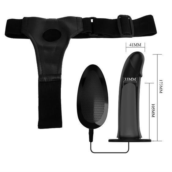 Страпон - Pretty Love Vito 6.8" Vibrating Strap On Sex Aura Київ - фото 5