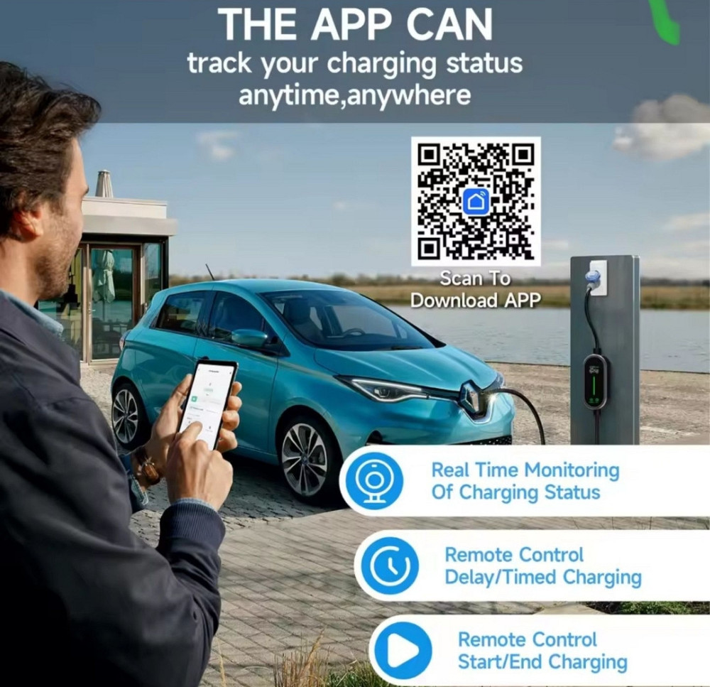 Зарядка для електроавтомобіля Type 2 1 GBT з WiFi заправка. Харків - фото 5