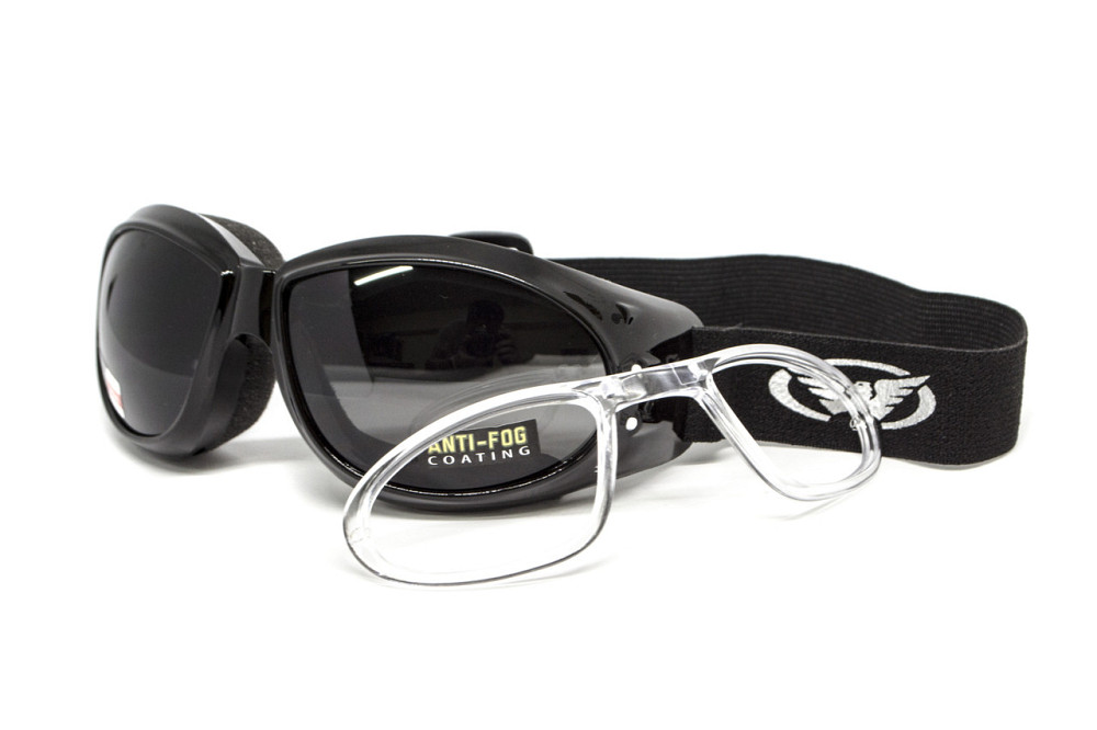 Окуляри захисні з ущільнювачем Global Vision Eliminator RX (gray) Anti-Fog, сірі з діоптричною вставкою Запоріжжя - фото 1