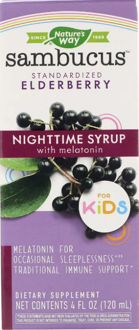 Покращення дитячого сну Nature's Way Nighttime Syrup with Melatonin 120 мл Київ - фото 1