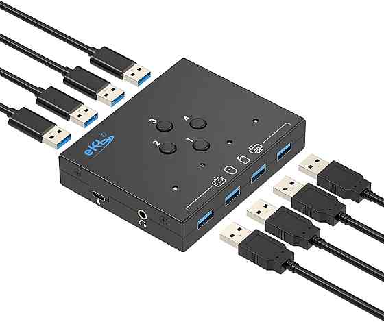 Перемикач KVM Huasion USB 3.0 Луцк