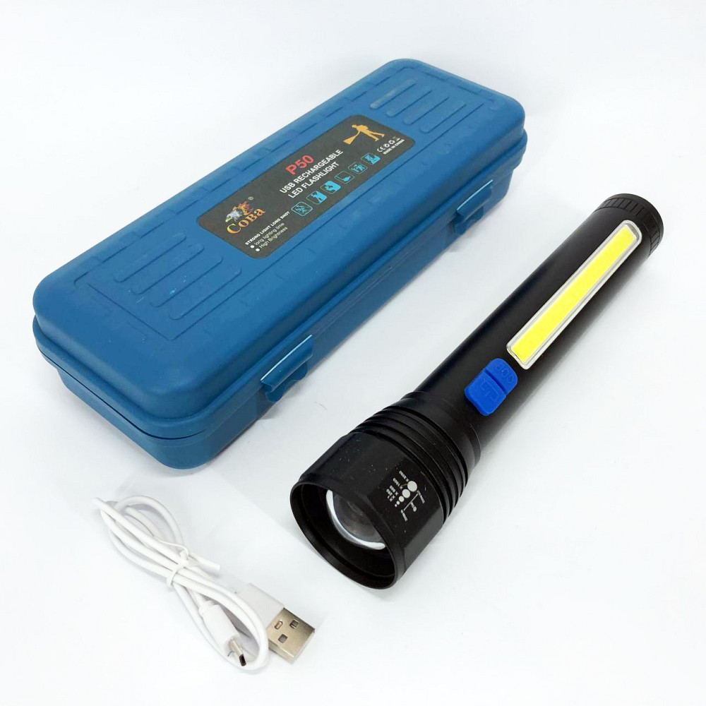 Довговічний світлодіодний ліхтар CB-C13-P50+COB, Ліхтар водозахищений LED потужний на вулицю WD-45 Львів - фото 8