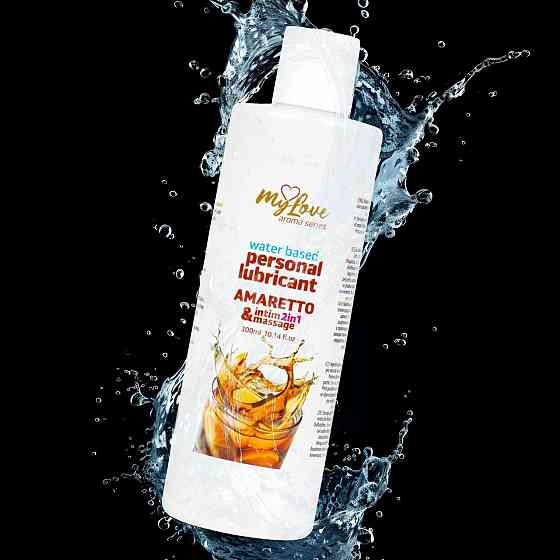 2в1 лубрикант та масажний гель - MyLove Aroma Series Intim&Massage Amaretto, 300 мл Sex Aura Київ