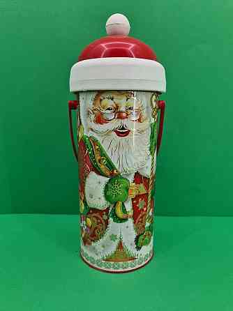 Тубус для цукерок малий Дід Мороз і ведмежа Харків