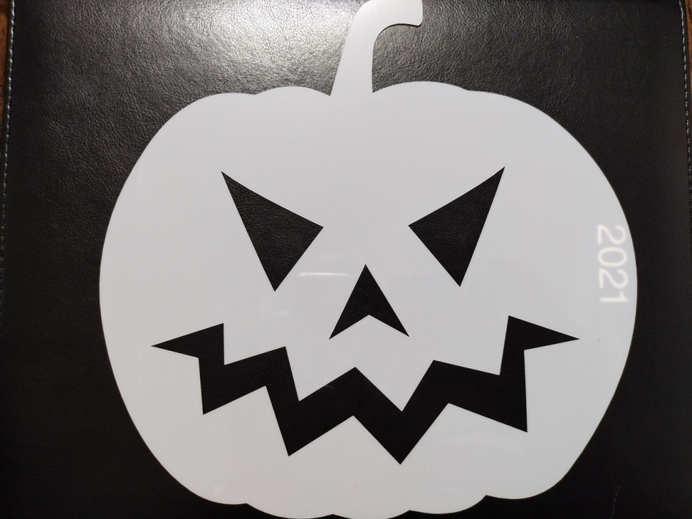 Трафарет тыква Halloween 20 на 16 см серый Киев - изображение 1