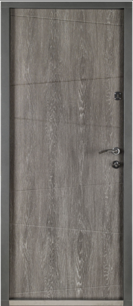 Двері вхідні Артіз ПРЕСТИЖ Діагональ нова RAL 1450 / Дуб шато графіт ПВХ 960х1900 мм Київ