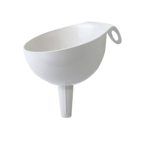 Воронка зливна середня пластик біла троянда Алеана Житомир - изображение 1