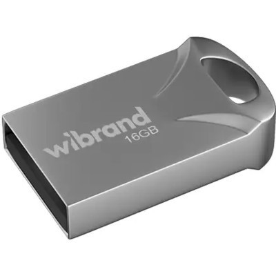 USB флеш накопитель Wibrand 16GB Hawk Silver USB 2.0 (WI2.0/HA16M1S) Винница - изображение 1