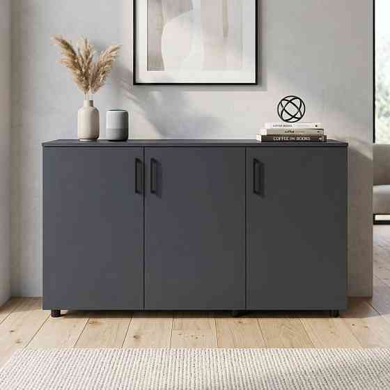 Комод Doros Торн Антрацит 3 ДСП 135х51.6х80 (DRS-012097) Львів