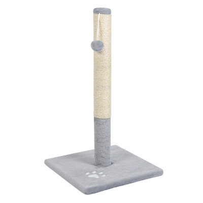 Дряпка (когтеточка) для котов Природа Д01 столбик 67 см (серая) (4820157402825) Винница - изображение 1