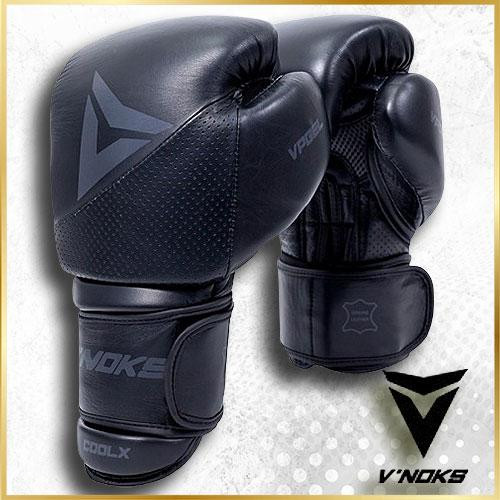 Боксерські рукавички V`Noks Boxing Machine 14 унцій (Винокс) Чорні, натуральна шкіра преміум захист Київ - фото 11