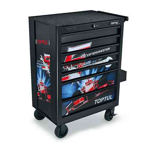 Візок для інструменту 7 секцій Special Limited Edition-BLACK TOPTUL TCAQ0707 Одеса