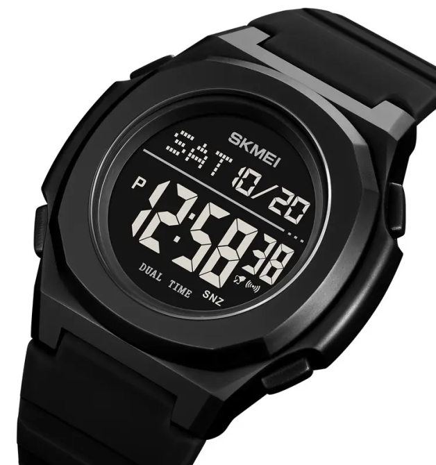 Спортивний наручний годинник Skmei 2023 (Чорний з чорним) Вінниця - фото 3