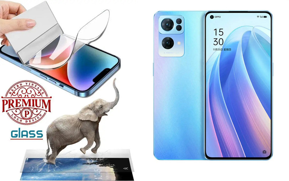 Полиуретановая пленка Oppo Reno 7, Reno 7 Pro, Premium, толщина 0,2 мм Киев - изображение 1