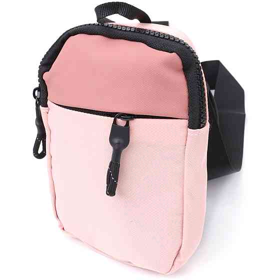 Жіноча слінг сумка для подорожей з якісного текстилю Vintage sale_15154 Рожевий Київ