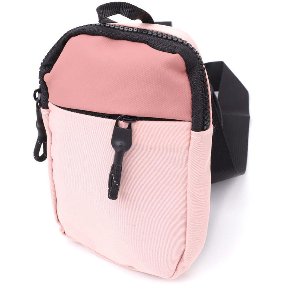 Жіноча слінг сумка для подорожей з якісного текстилю Vintage sale_15154 Рожевий Київ - фото 1