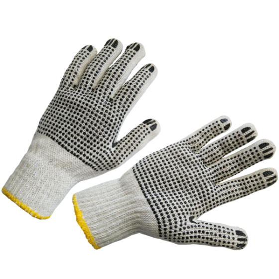 Рукавички трикотажні "Зірка" з ПВХ сині 7 клас Долоні 10 розмір Харків