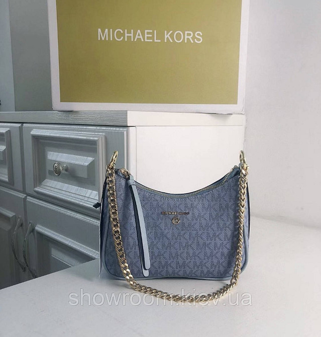 Маленькая женская сумочка MK Jet Set Charm blue Киев - изображение 7