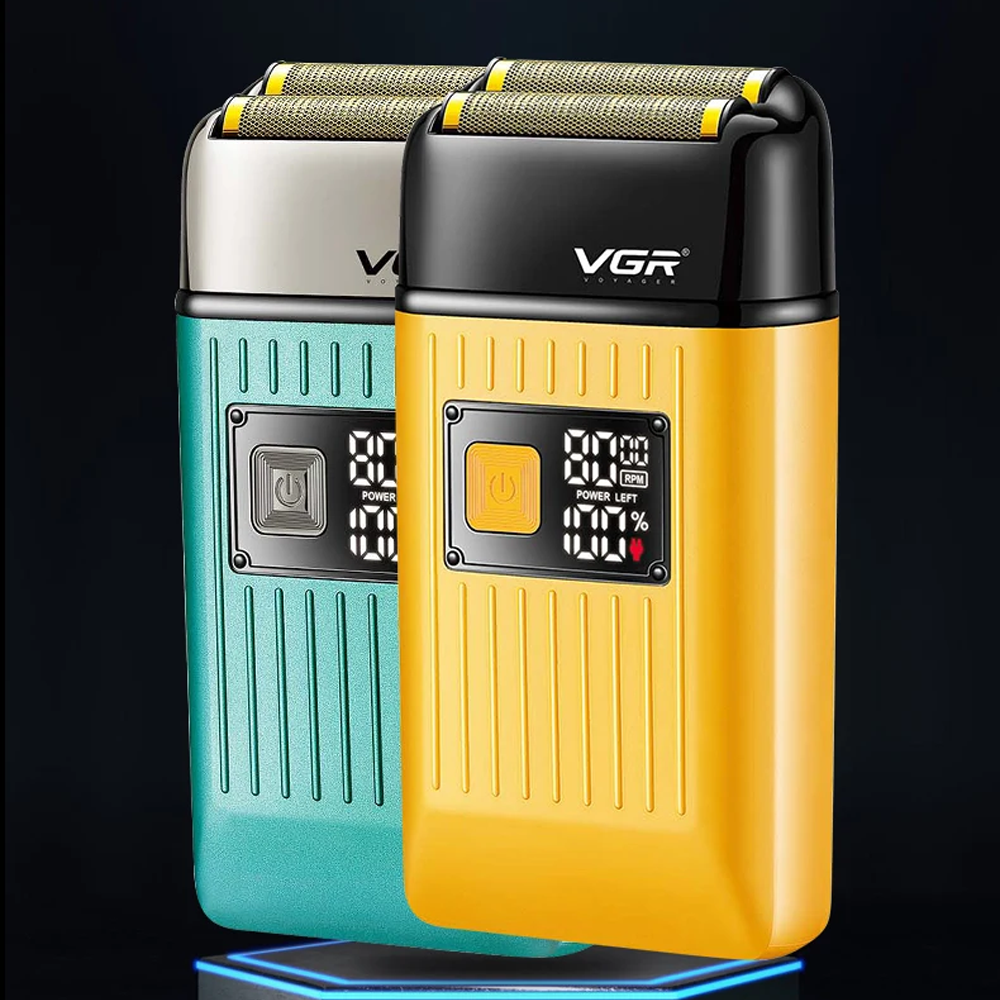 Электробритва шейвер VGR V-357 с USB и LED дисплеем,Желтая SBR Киев - изображение 9