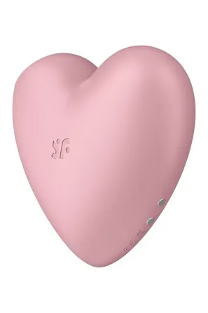 Вакуумний стимулятор-серце з вібрацією Satisfyer Cutie Heart Light Red Львів