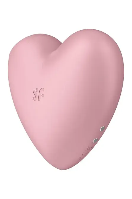 Вакуумний стимулятор-серце з вібрацією Satisfyer Cutie Heart Light Red Львів - фото 5