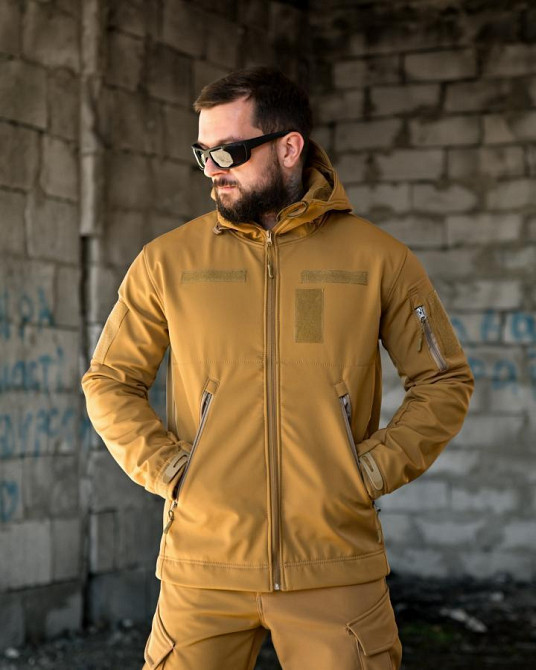 Демісезонний тактичний костюм софтшел DEMENTIOZ кайот ВТ6839 Одеса - фото 15