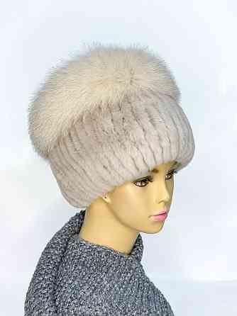 Шапка хутряна жіноча кубанка Анжеліка Молочний Харків