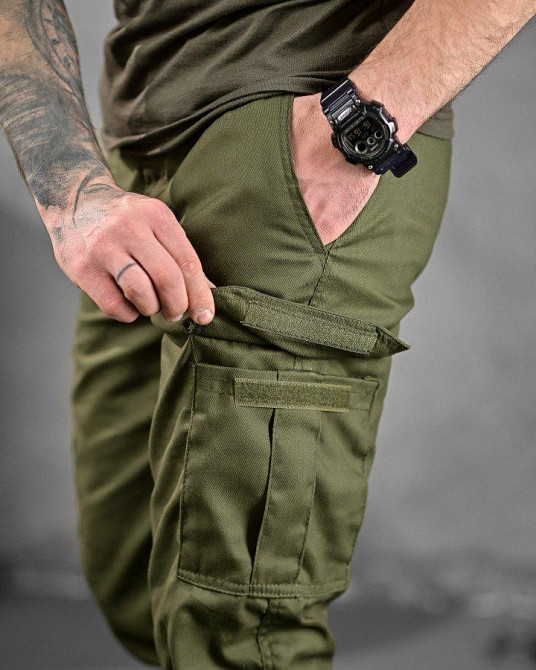 Тактические штаны джогер мужские олива Одесса - изображение 6