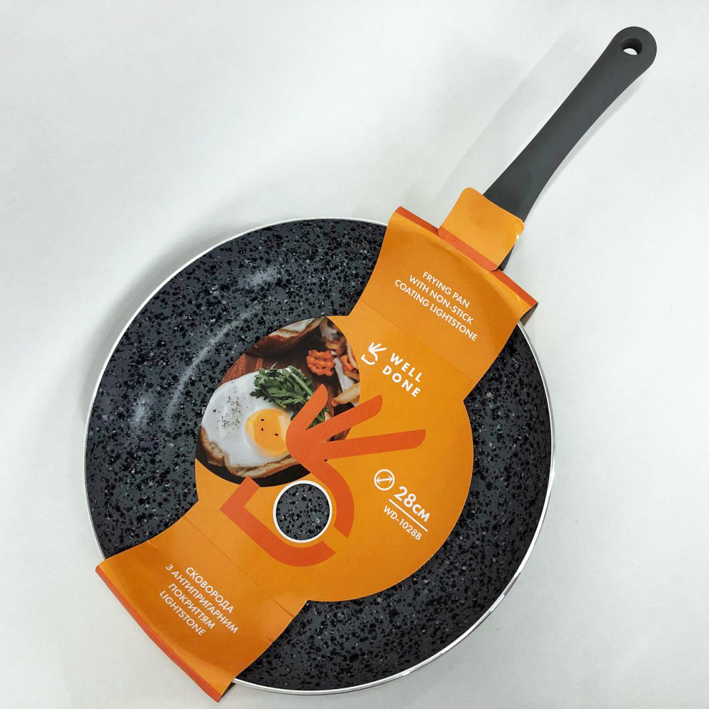 Антипригарная сковорода для овощей Well, Качественная алюминиевая антипригарная сковорода ZK-14 Львов - изображение 10