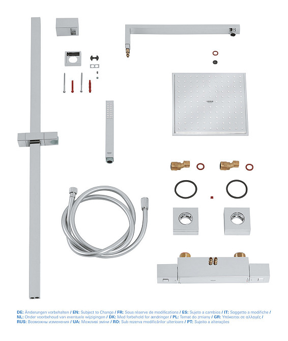 Душова система з термостатом для душа Grohe Euphoria Cube System (26087000) ( 14536 ) ( 12657 ) Харків - фото 9