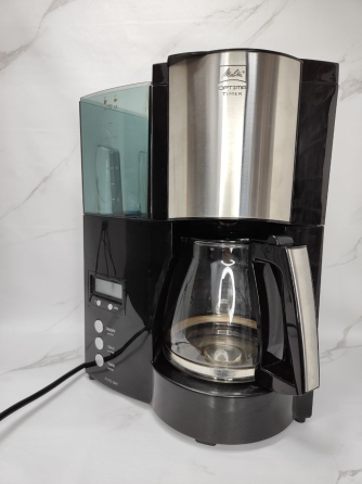 Б/у Капельная кофеварка Melitta Optima Timer 850 Вт, 1 л, таймер, 8 чашек, стеклянный кувшин, черная Киев