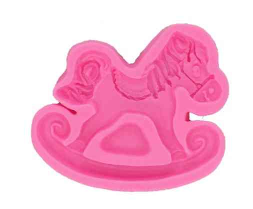 Силиконовая форма Лошадь 80 на 92 мм розовый Киев