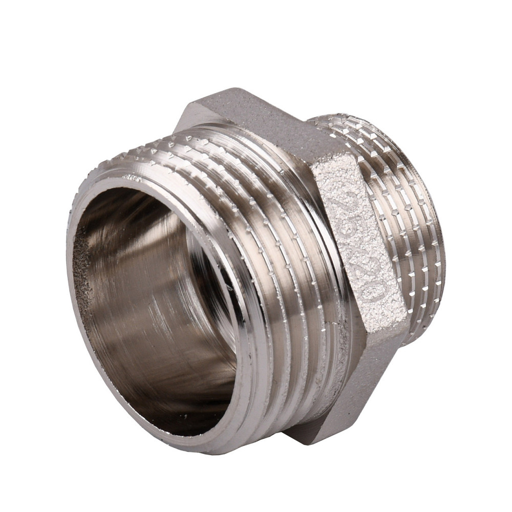 Ниппель редукционный 1″х3/4″НН никелированный под прокладку NN542G OPTIMUM Киев - изображение 2