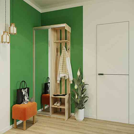 Прихожая с зеркалом Doros City One Door 110х45х210 см Дуб cонома (DRS-011306) Днепр