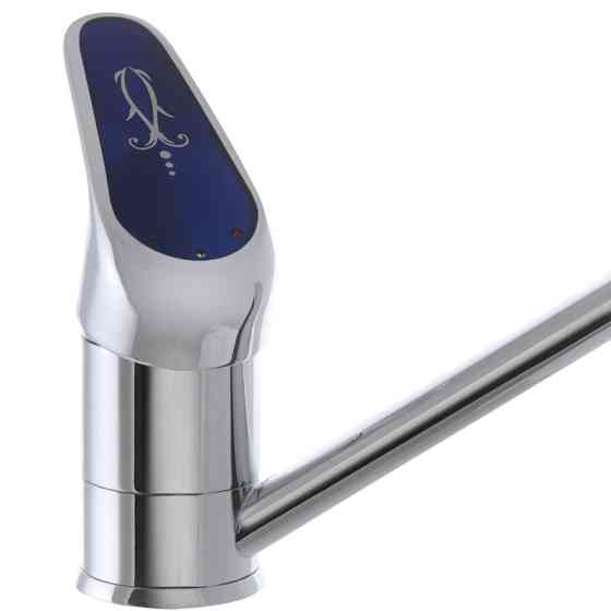 Смеситель для кухни Haiba Magic 004 с синей ручкой (HB0664) Киев