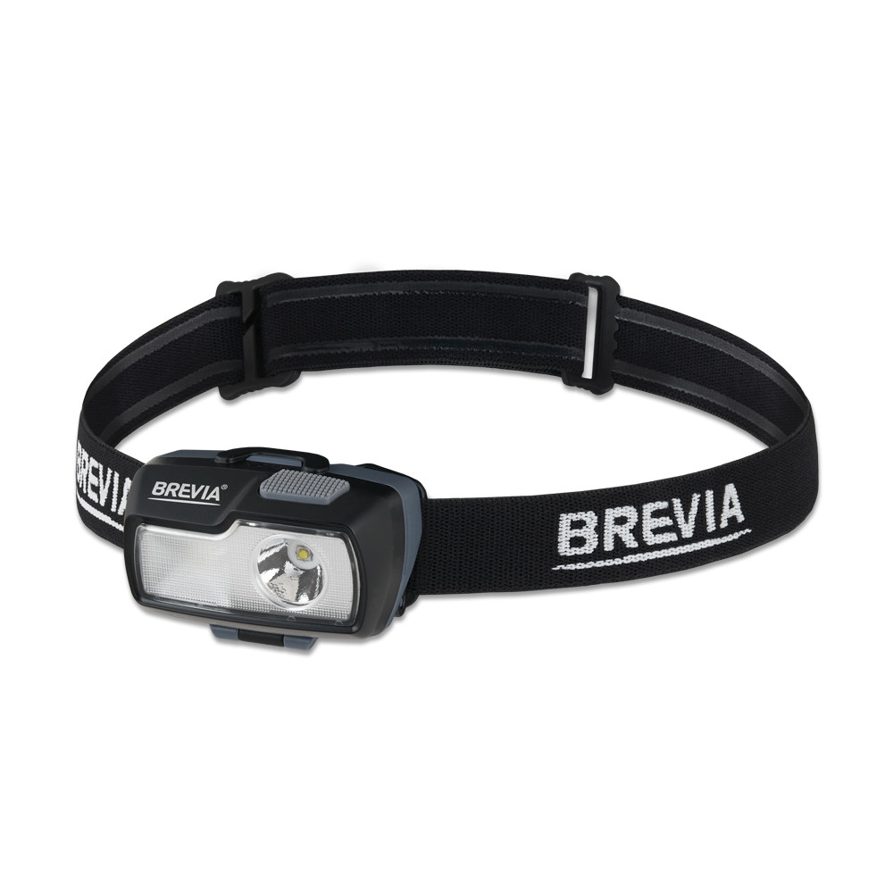 Ліхтар налобний Brevia 470Lm, 4 режими, 2xAA, IP64 Львів - фото 1