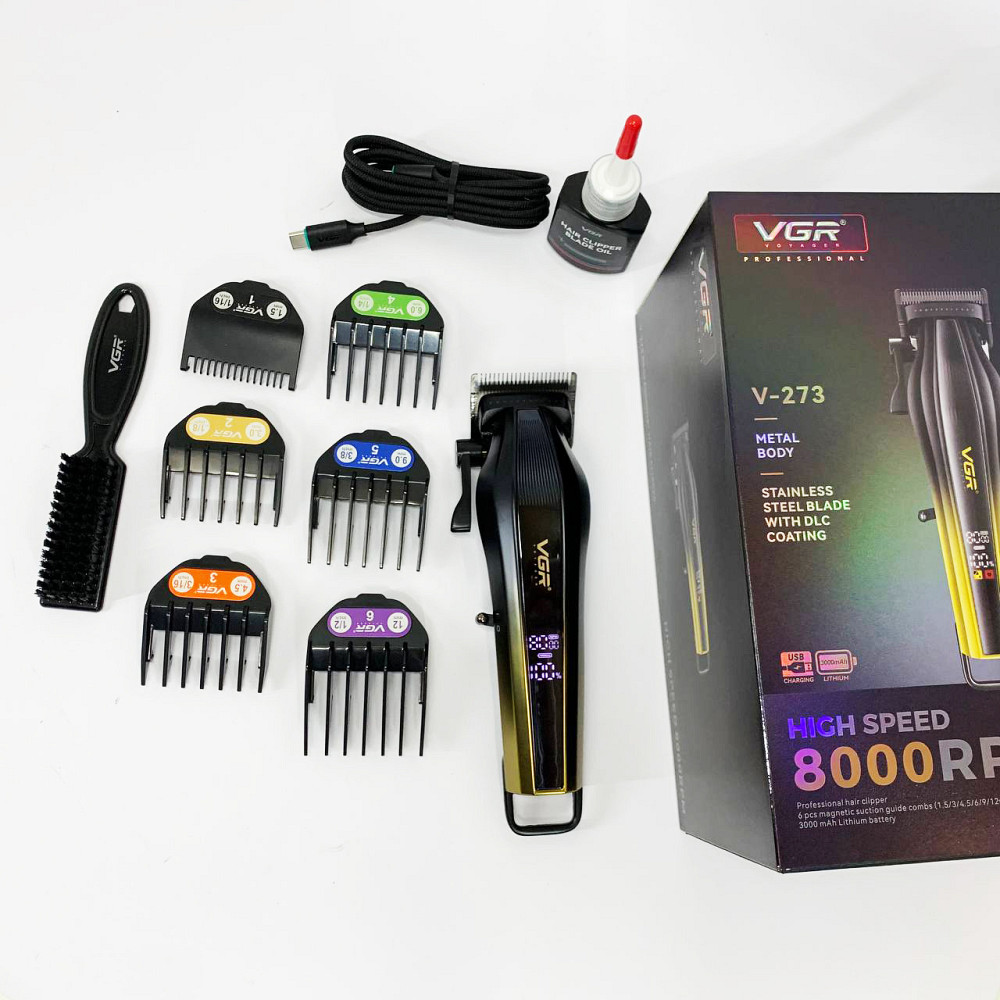 Домашні машинки для стрижки VGR, Тример для самостійної стрижки волосся Миюча машинка OM-80 Львів - фото 2