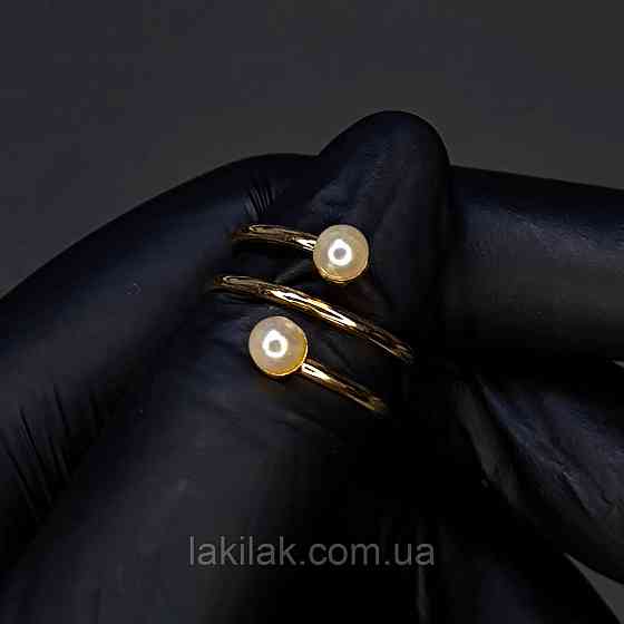 Каблучка #52 для фото нігтів (манікюру) колір золото Херсон