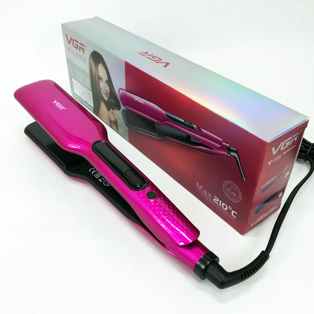 Утюжок выпрямитель для волос с терморегулятором VGR, Эргономичный утюжок выпрямитель UV-46 Львов - изображение 6
