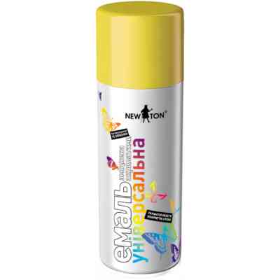 Аерозольна фарба для автомобіля New Ton універсальна 1016 лим.-жовта, 400 мл (203) Вінниця