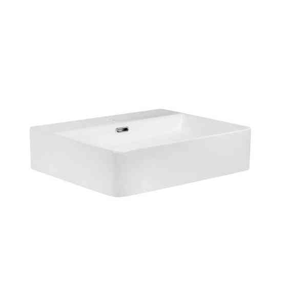 Раковина підвісна-накладна Mixxus Premium QUADRO-0204 600x420x130mm (отвір під змішувач, перелив) (MP6719)   ( 25716 ) Харків